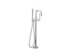 Purist FM Bath Filler with Mounting Plate Polished Chrome