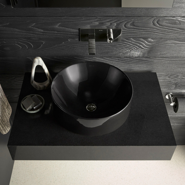 Chalice Black Vessel Basin