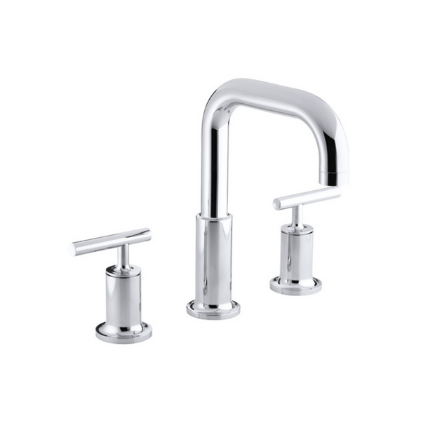 Purist Hob Mount Bath Set with Lever Handles