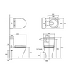 Reach II Back to Wall Toilet Suite - Rear Entry or Side Inlet