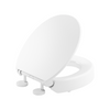Hyten® Elevated Quiet-Close™ round-front toilet seat