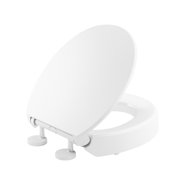 Hyten® Elevated Quiet-Close™ round-front toilet seat Hyten® Elevated Quiet-Close™ round-front toilet seat